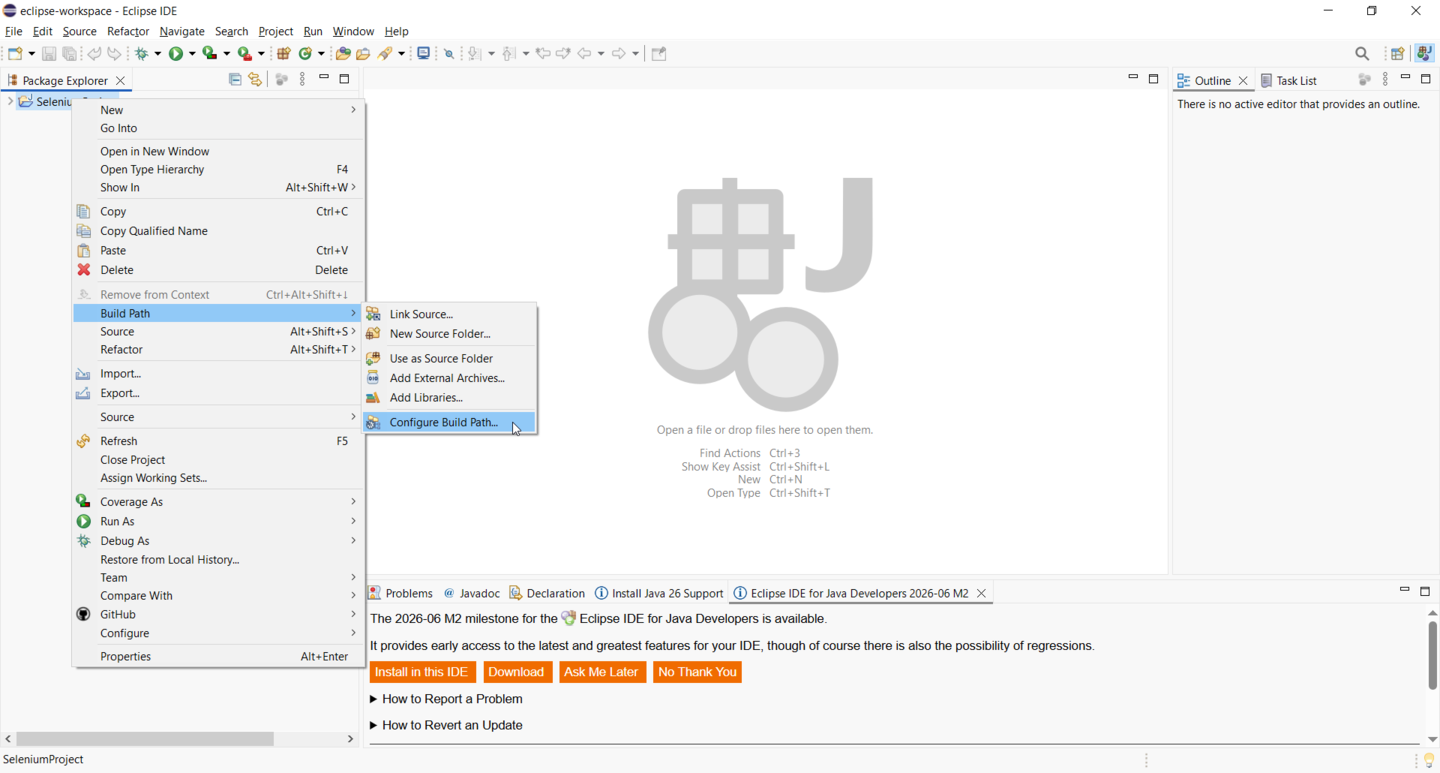 configure build path