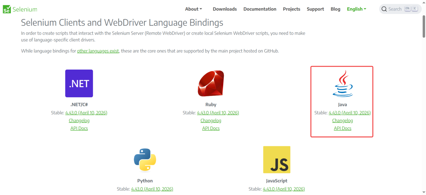 donwload selenium