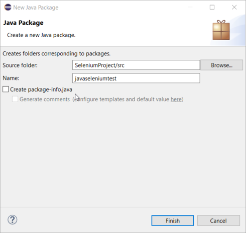 package creation