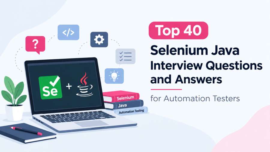 Top 40 Selenium Java Interview Questions and Answers for Automation Testers.